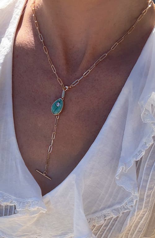 Thatch Cowrie Amazonite Charm In Amazonite
