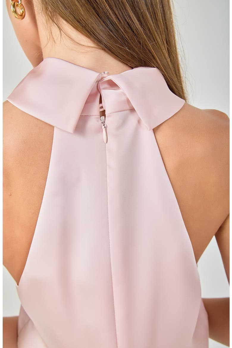 Satin Halter Top, Alternate, color, PINK