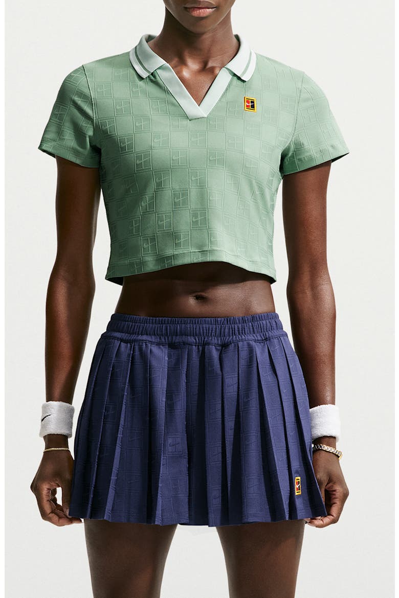 Dri-FIT Crop Polo, Main, color, STEAM/ BARELY GREEN