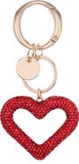 Nina Corazon Crystal Heart Bag Charm