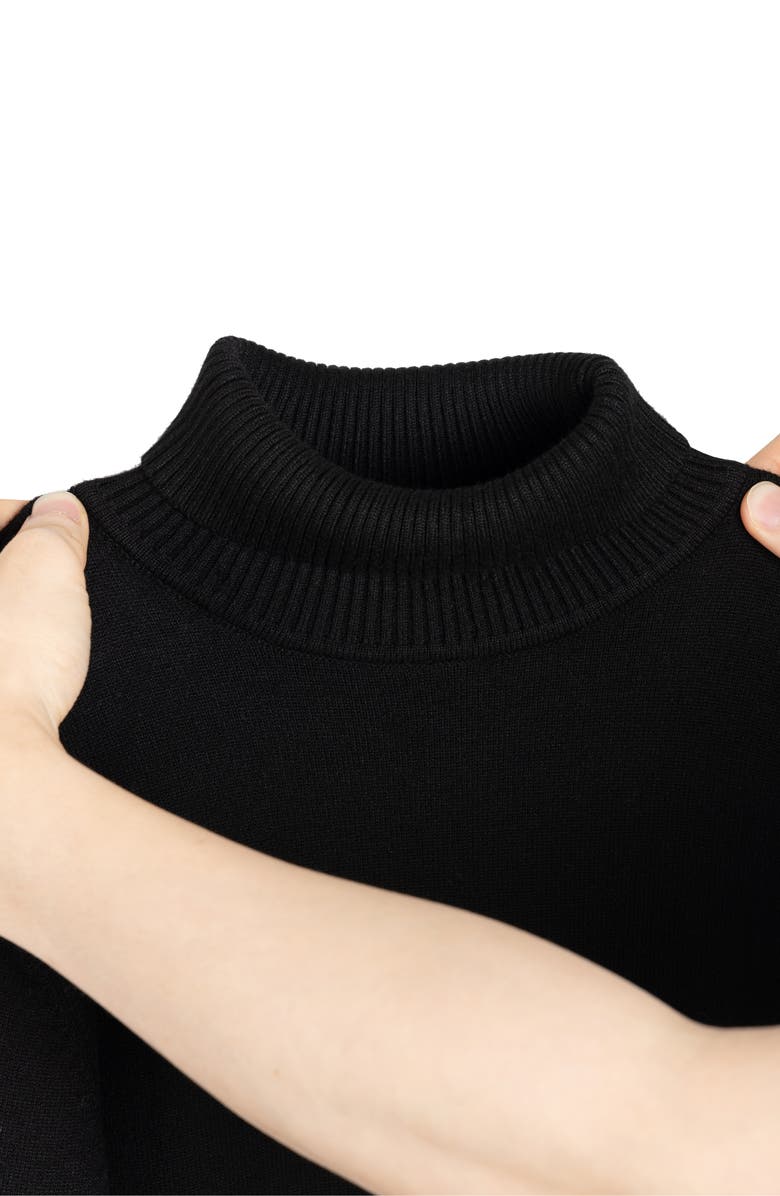 XRAY Basic Turtleneck Sweater, Alternate, color, Black