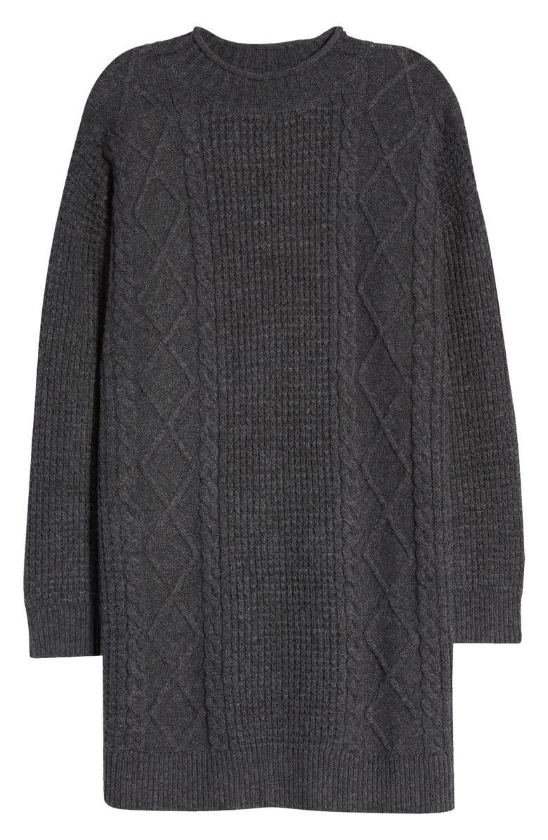 BP. Cable Knit Sweater Dress, Alternate, color,
