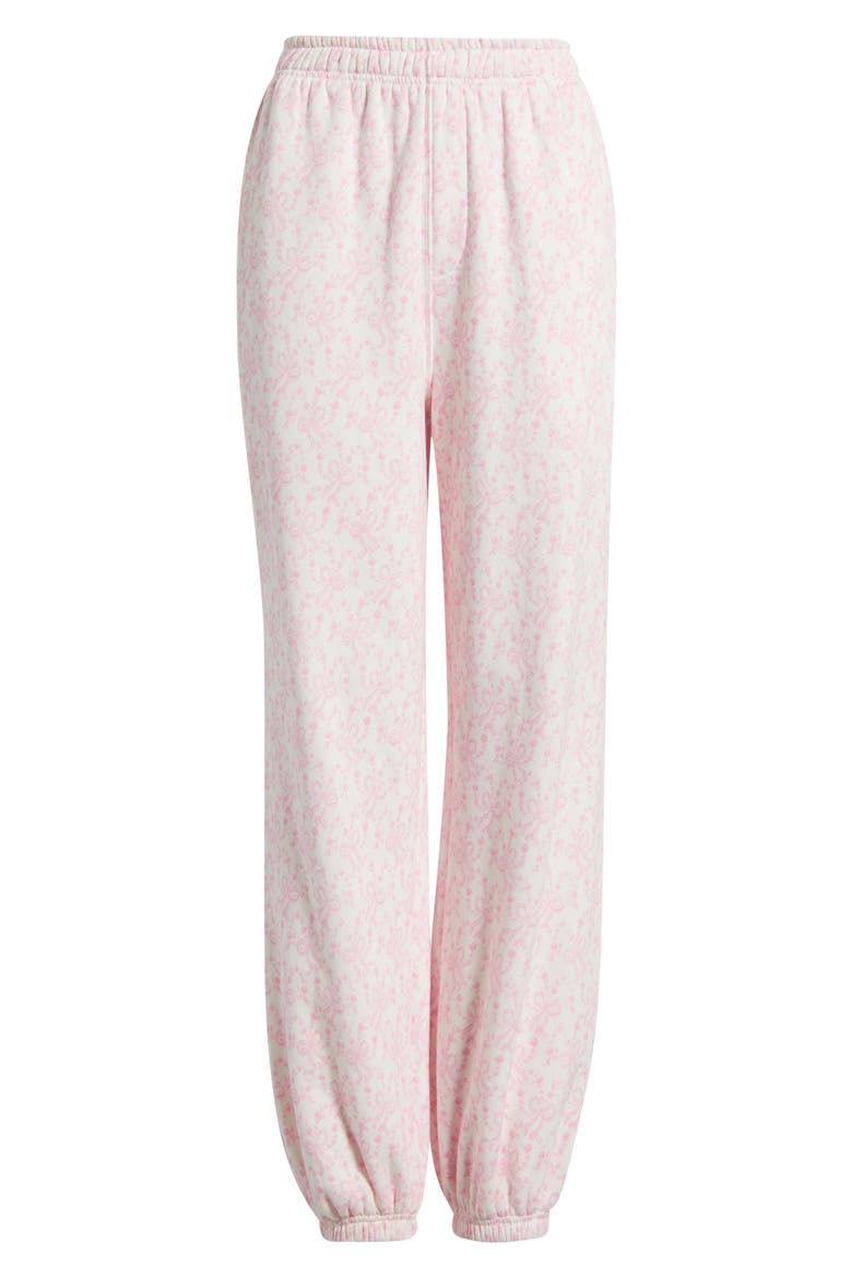 Lillia Ribbon Print Sweatpants, Alternate, color, CHANTILLY
