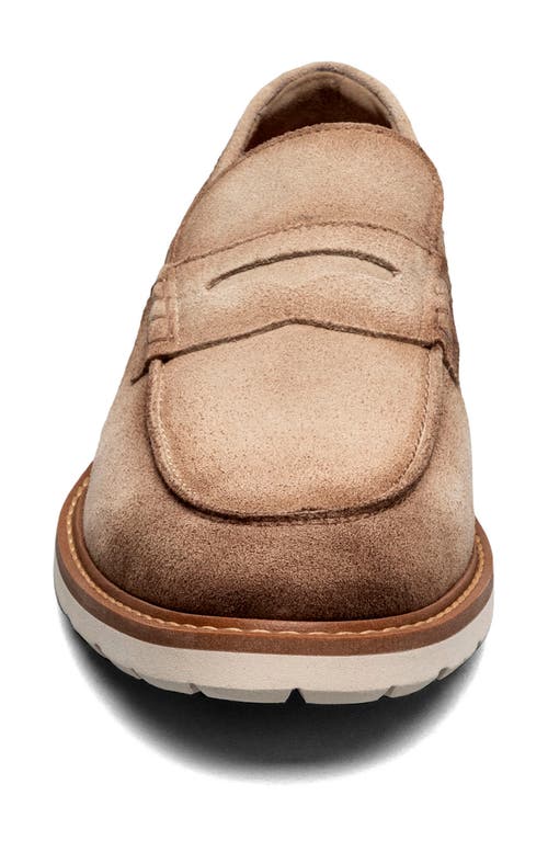 Stacy Adams Hopkins Penny Loafer In Sand Suede