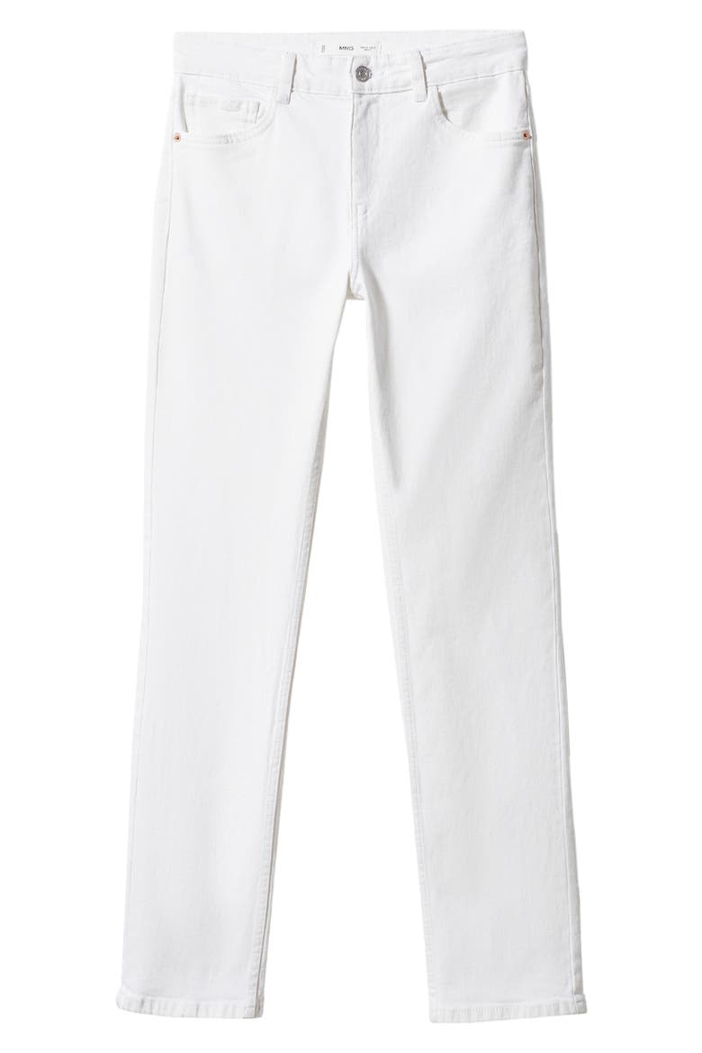 Medium Comfort Straight Leg Jeans, Alternate, color, WHITE