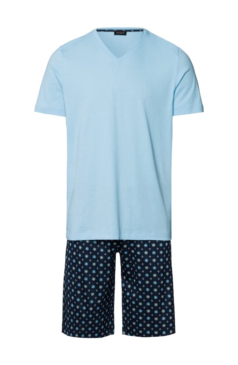 Hanro Night And Day V-Neck Cotton Pajama Set, Main, color, 