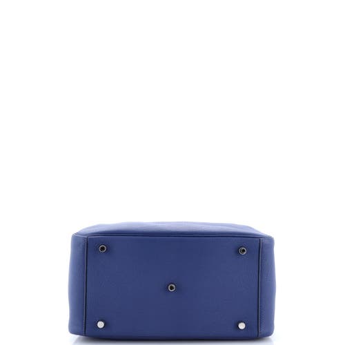 Pre-owned Hermes Hermes Lindy Bag Clemence 30 In Blue