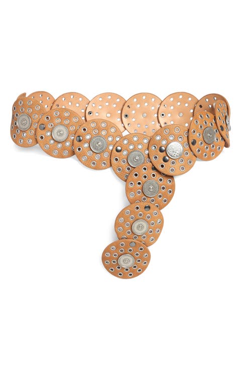 Concho Grommet Disc Belt