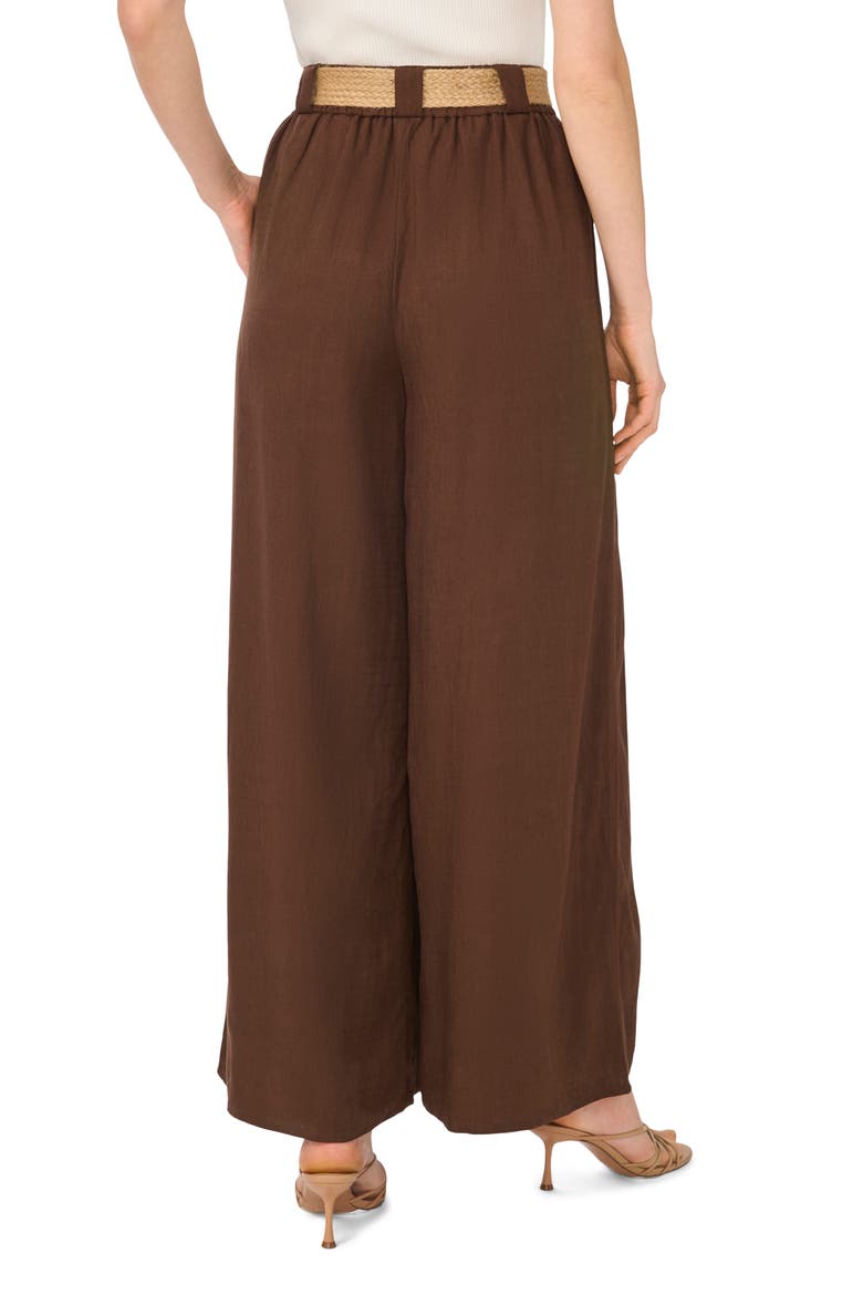 Wide Leg Belted Pants, Alternate, color, CHICORY COFFEE