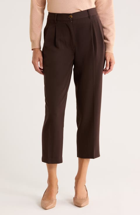 Pleated Ankle Pants