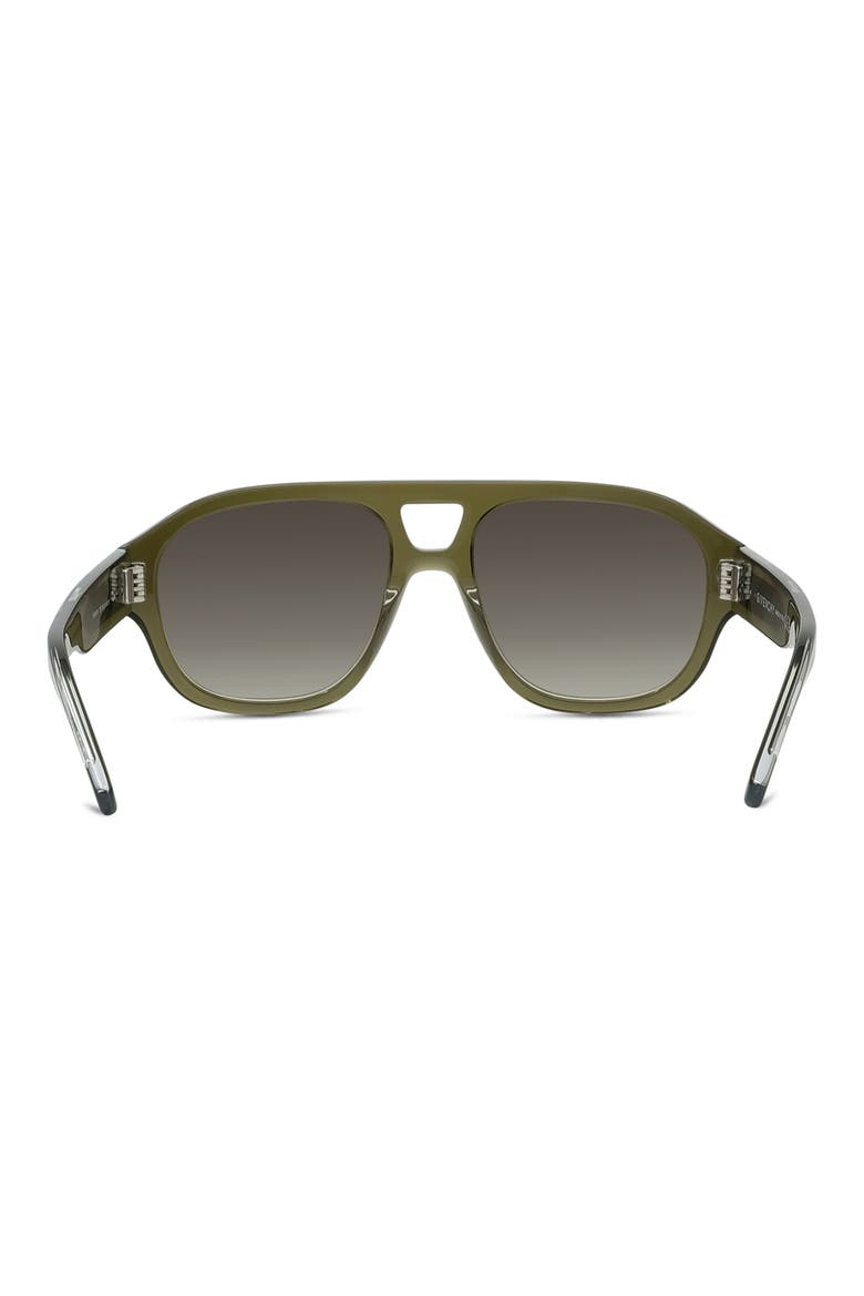 Day 55mm Gradient Pilot Sunglasses, Alternate, color, LIGHT GREEN / GRADIENT GREEN