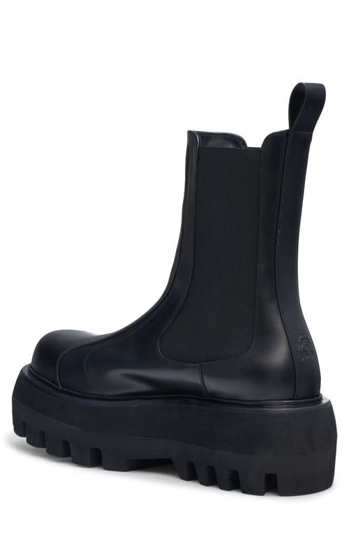 Alexander Mcqueen Leather Boots In Black
