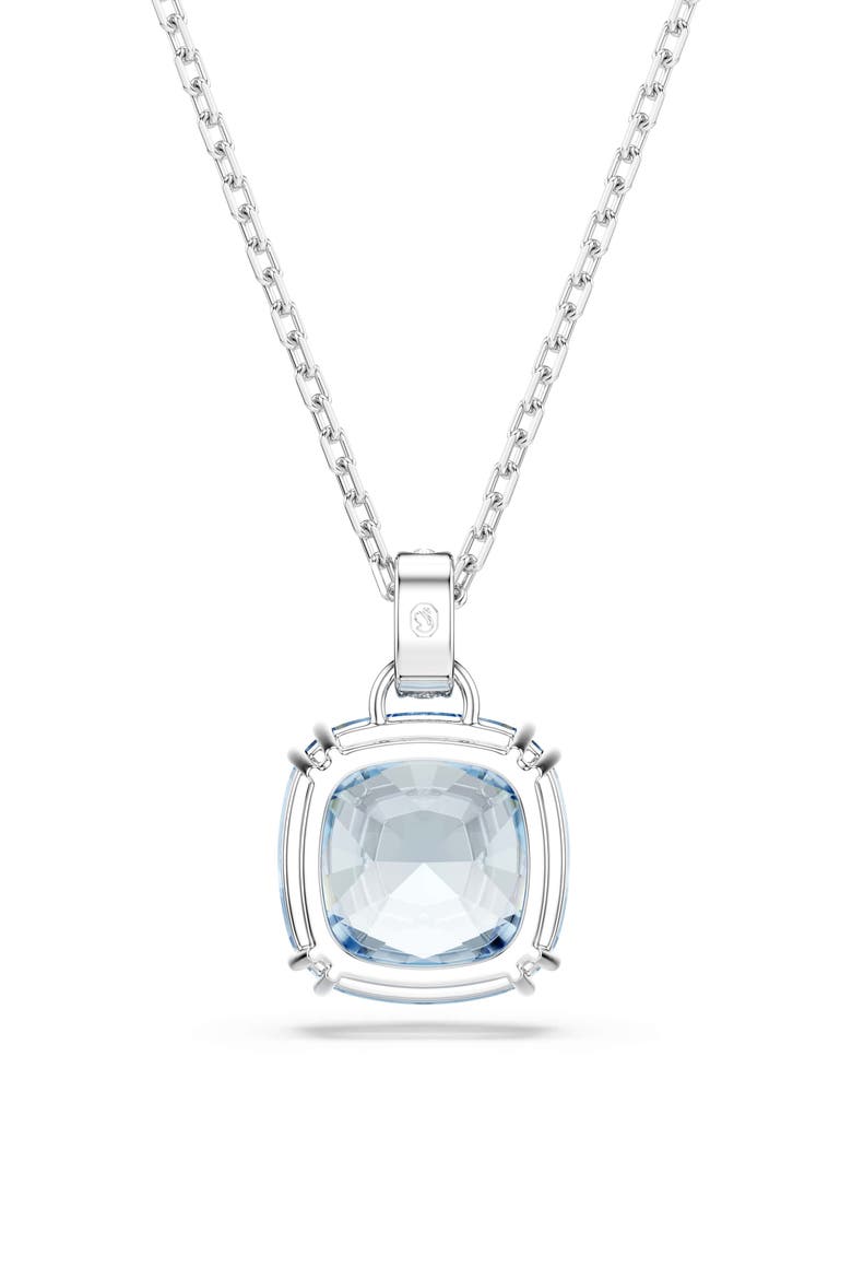 Millenia Rhodium Plated Crystal Pendant Necklace, Alternate, color, BLUE WITH GOLD