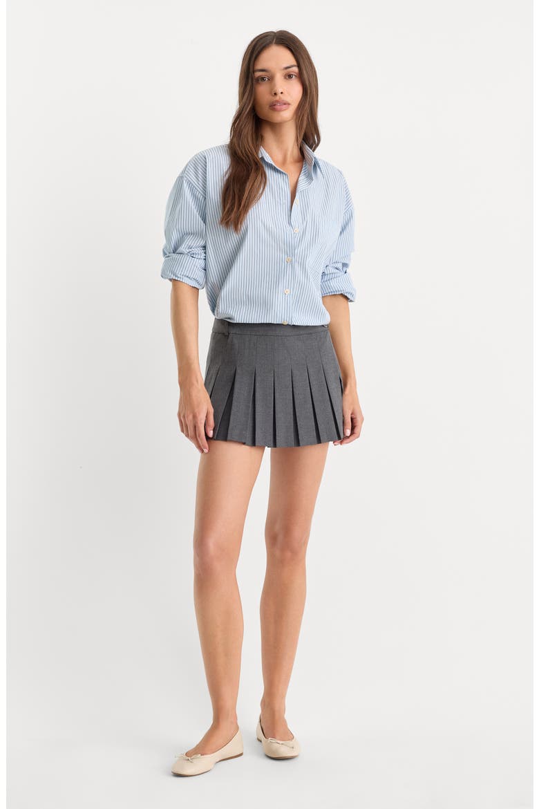 Pleated Skort, Alternate, color, ASH
