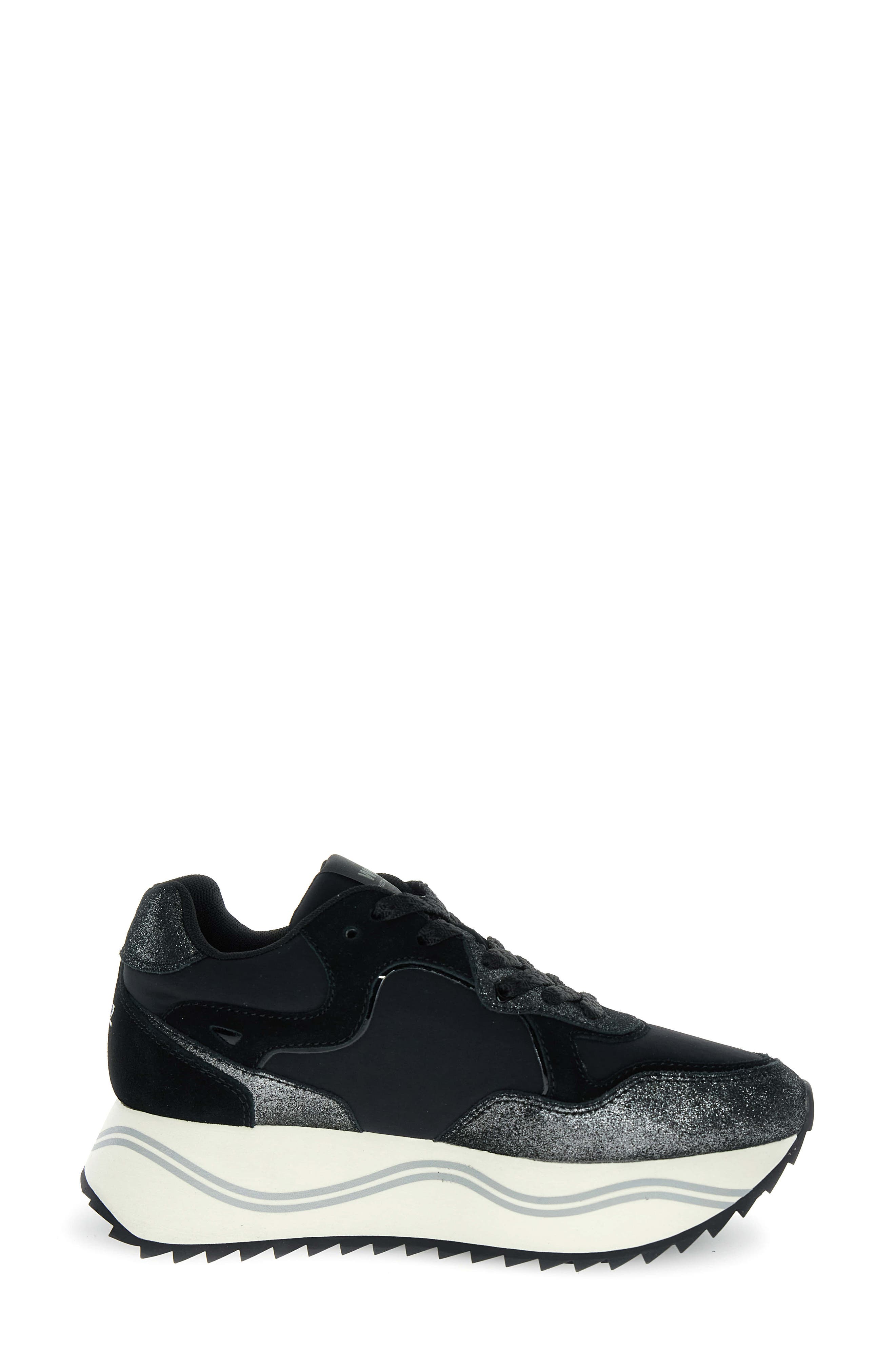 Deva Platform Sneaker, Alternate, color, BLACK
