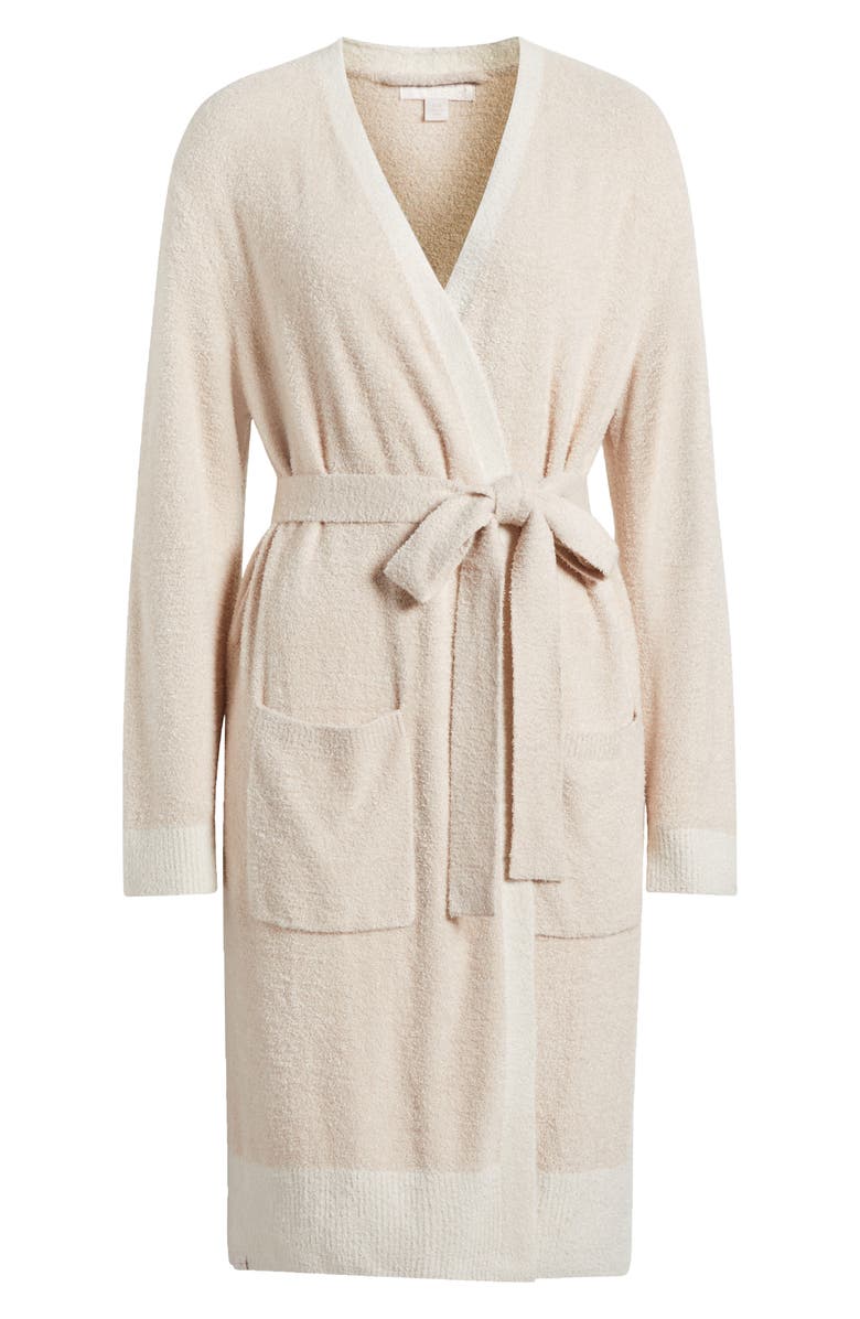 Barefoot Dreams<sup>®</sup> CozyChic Lite<sup>®</sup> Tonal Contrast Robe, Alternate, color, Chai/ Sand Dune