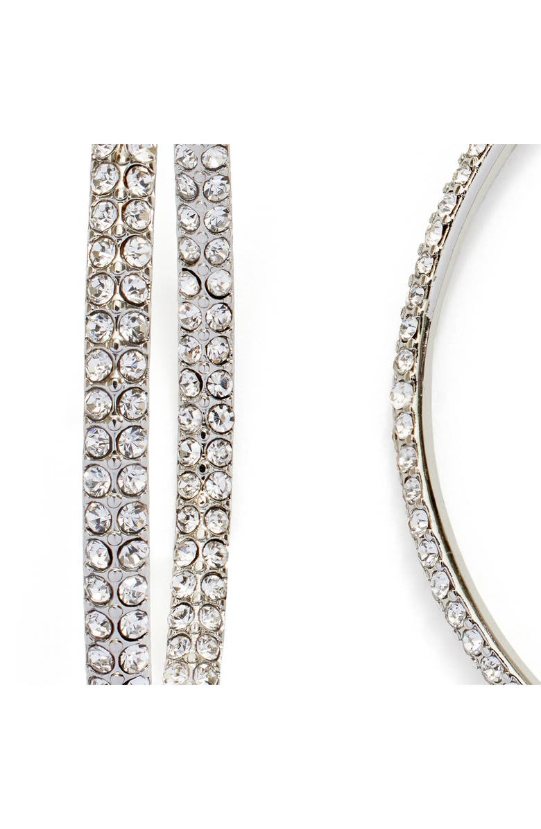 Kleinfeld Pavé Crystal Hoop Earrings, Alternate, color,