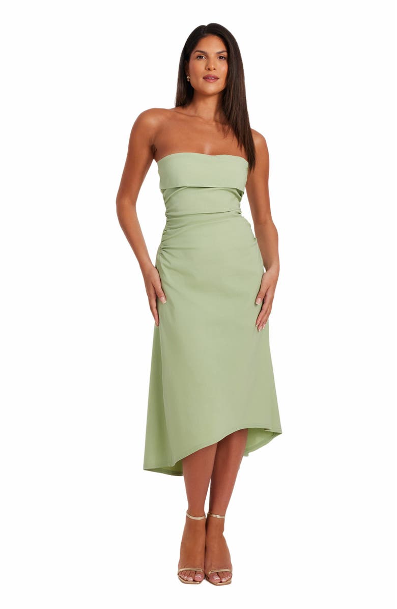 QUIZ Bengaline Bandeau Midi Dress, Main, color,