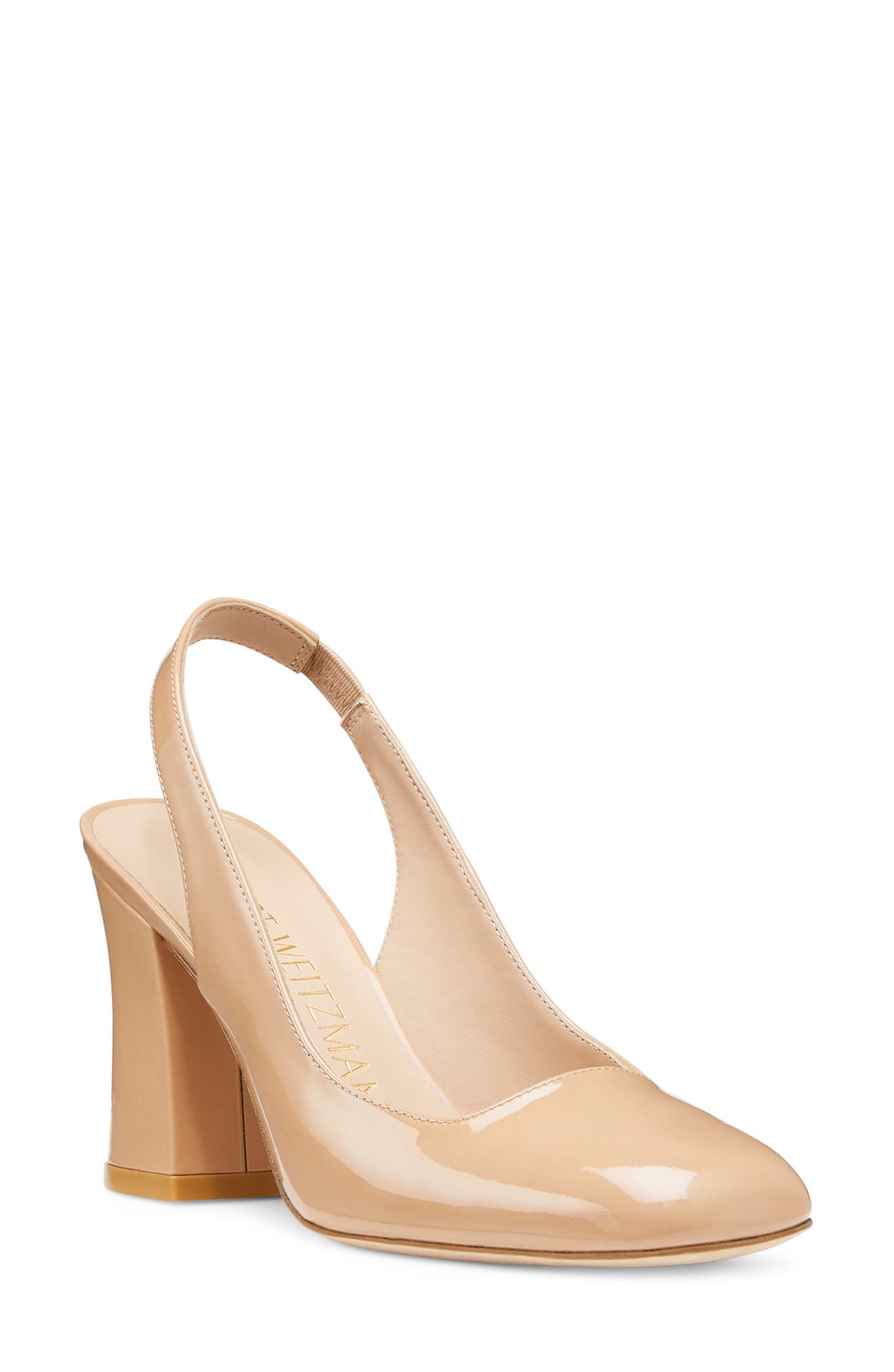 Crvblock 85 Slingback Pump, Main, color, ADOBE PATENT