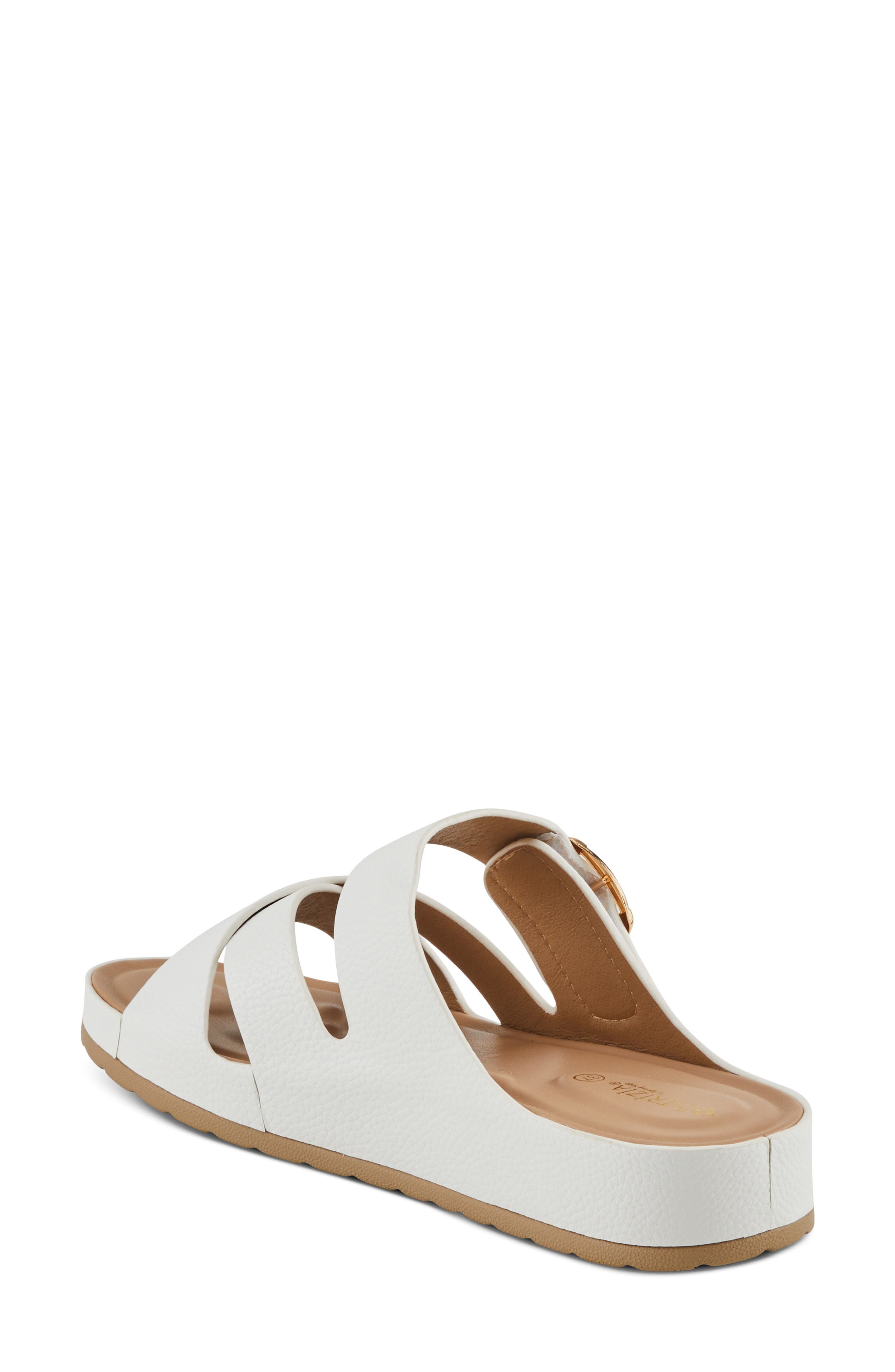 Eliza Slide Sandal, Alternate, color, WHITE
