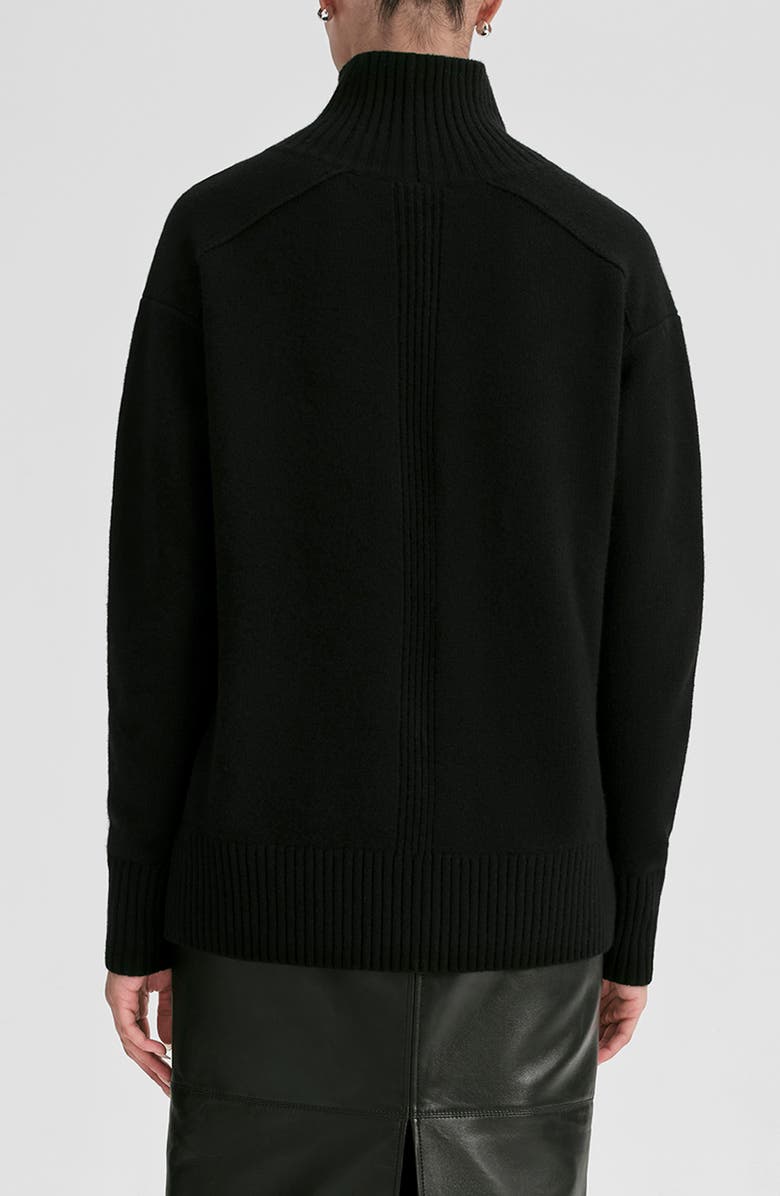 A.L.C. Archie Turtleneck Cashmere Sweater, Alternate, color, Black