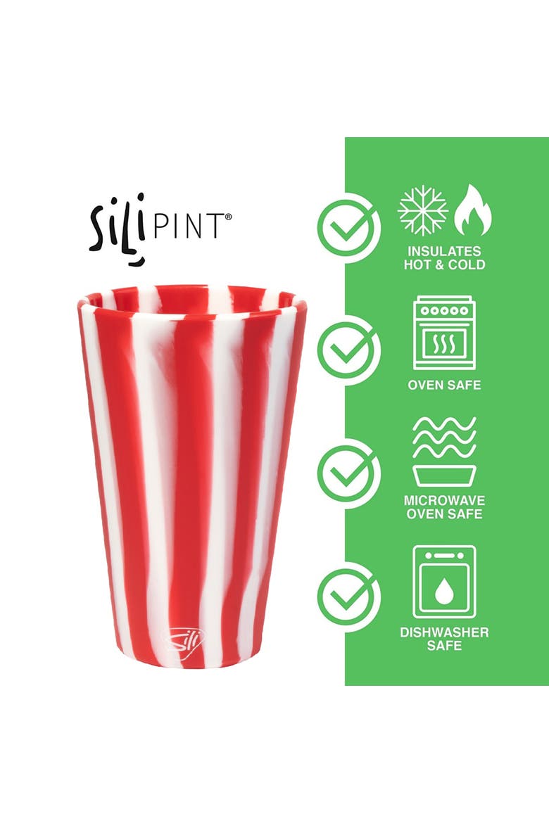 Silicone 16oz Pint Glasses 4 Pk, Alternate, color, Multicolored