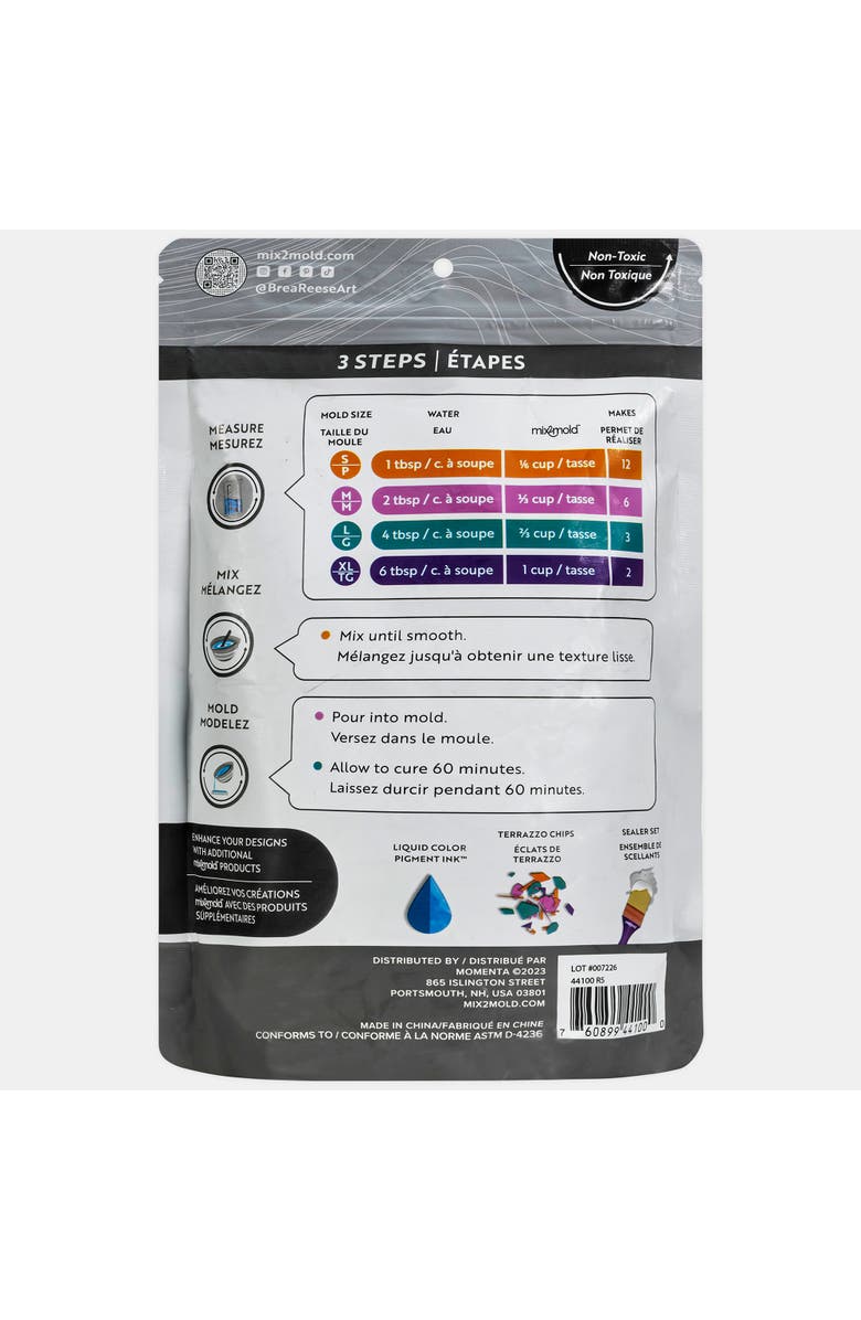 Brea Reese Mix2Mold Ceramic Resin White Powder, Alternate, color,