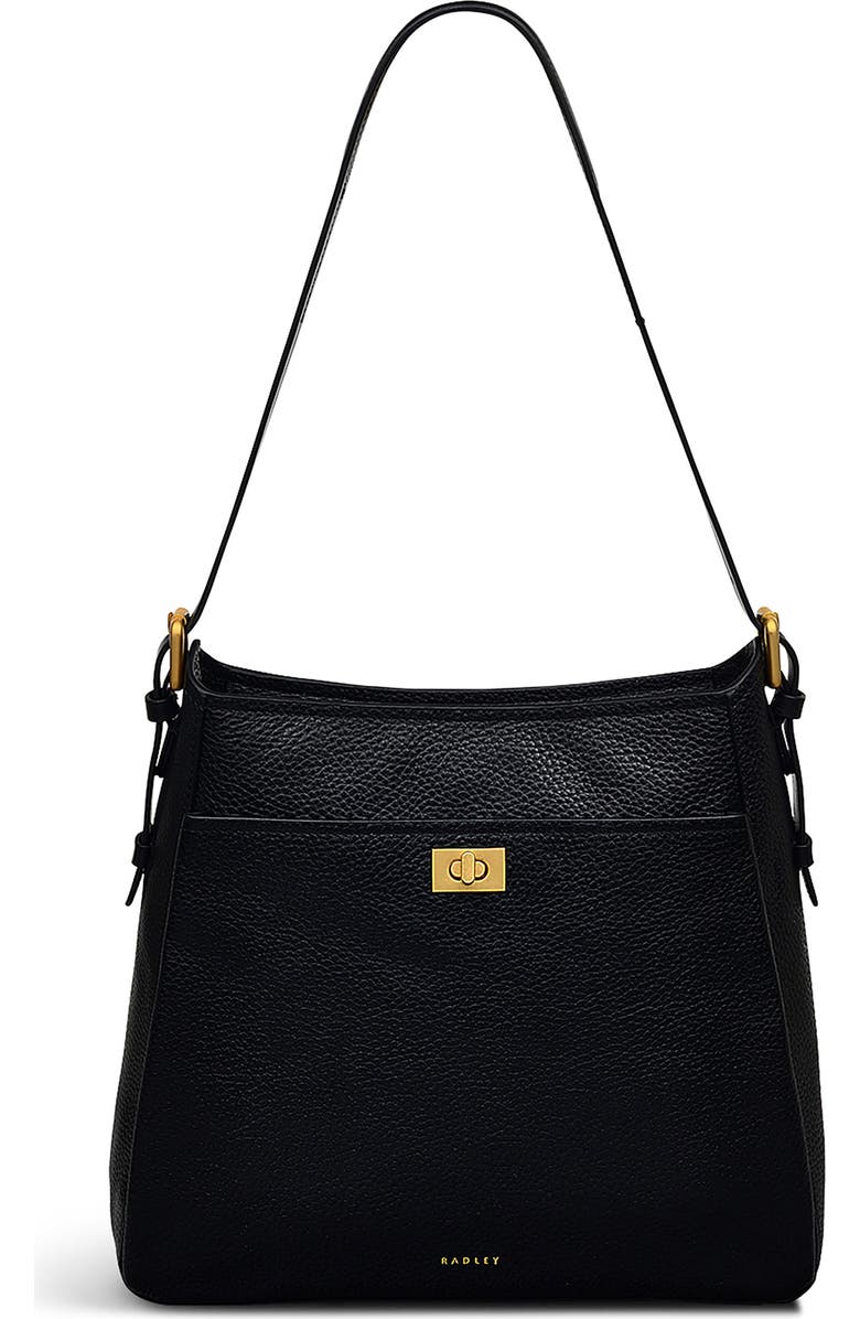 Radley Brook Avenue Medium Zip Top Shoulder Bag, Main, color, Black