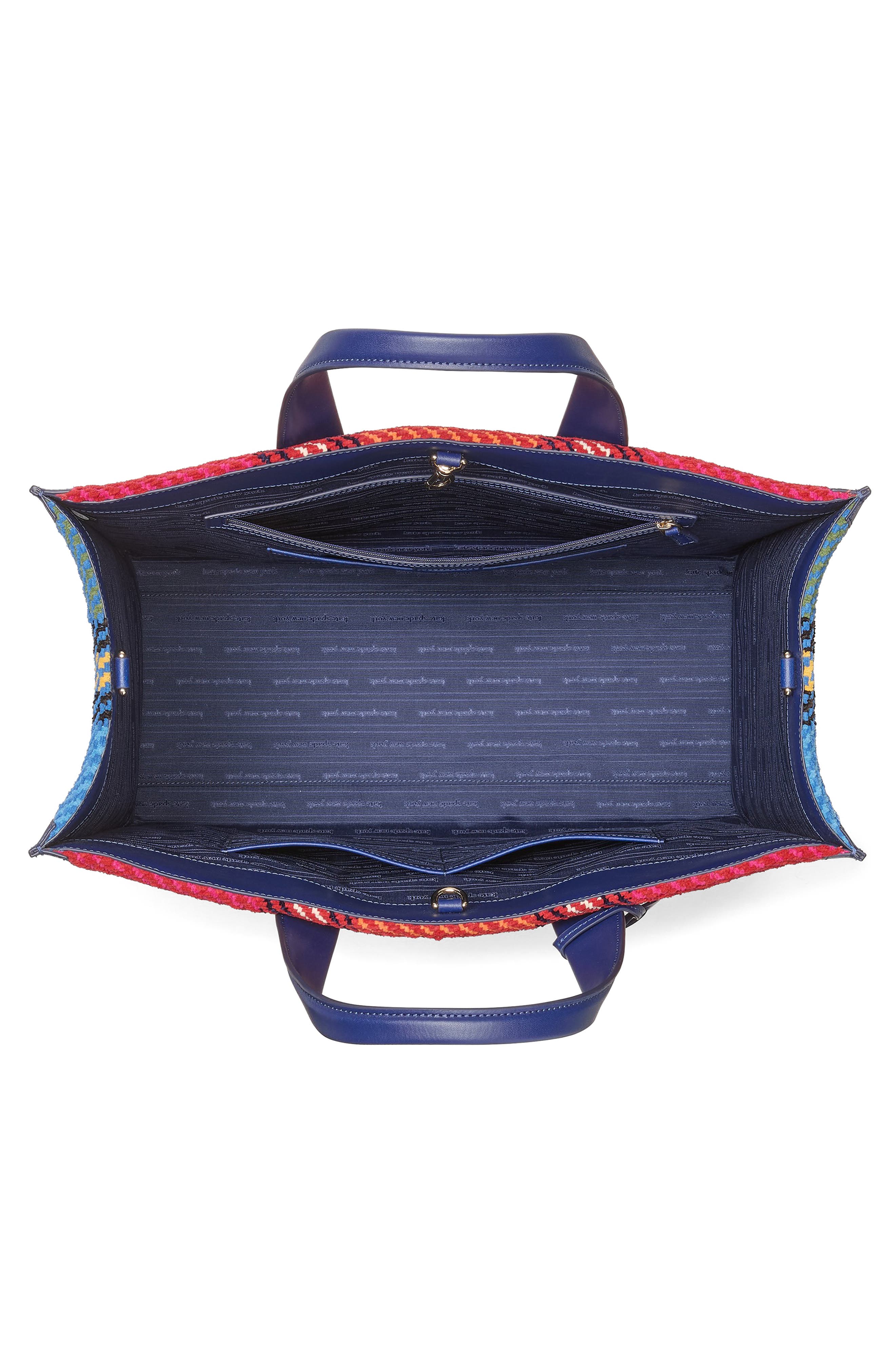 Kate Spade New York large manhattan grand plaid tote, Alternate, color, 