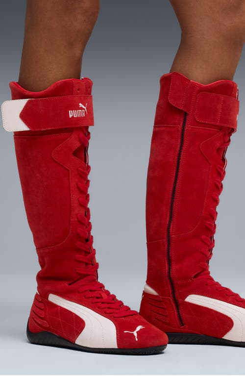 Puma Speedcat Sneaker Boot In Red