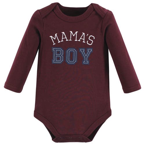 Hudson Baby Cotton Long-sleeve Bodysuits 3-pack In Multi