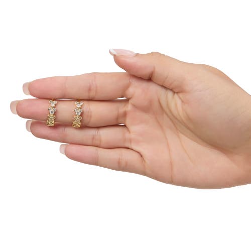 Disney Mickey Mouse Endless Hoop Earrings In Gold