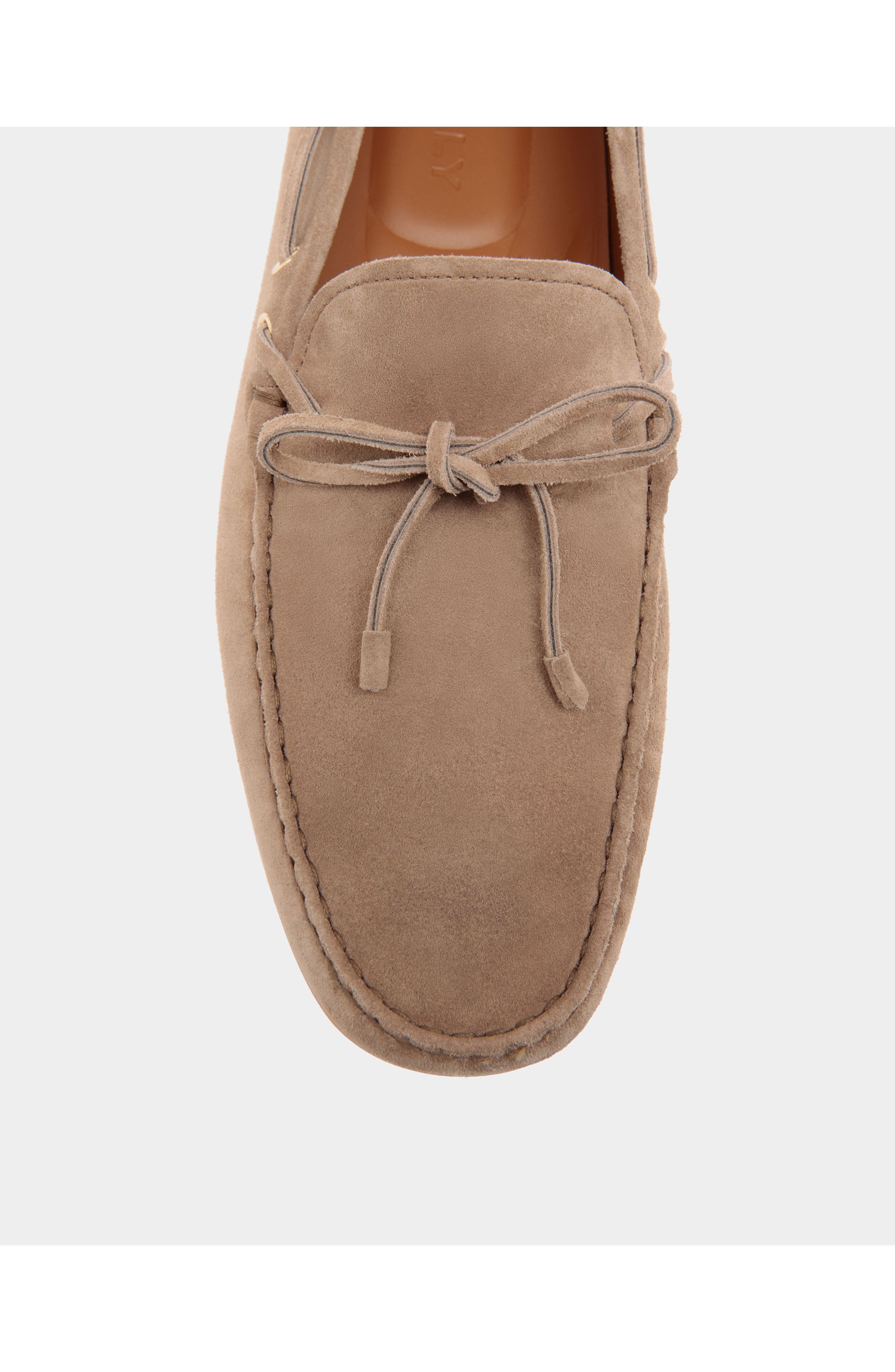 Bally Clay Driver in Calf Suede, Alternate, color, Natural