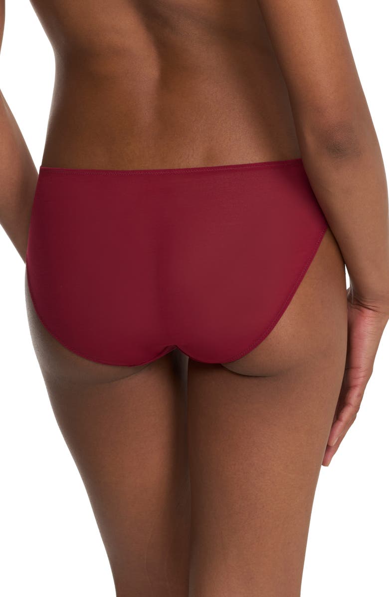 Natori Flora Bikini, Alternate, color, Dk Red/ Bonfire