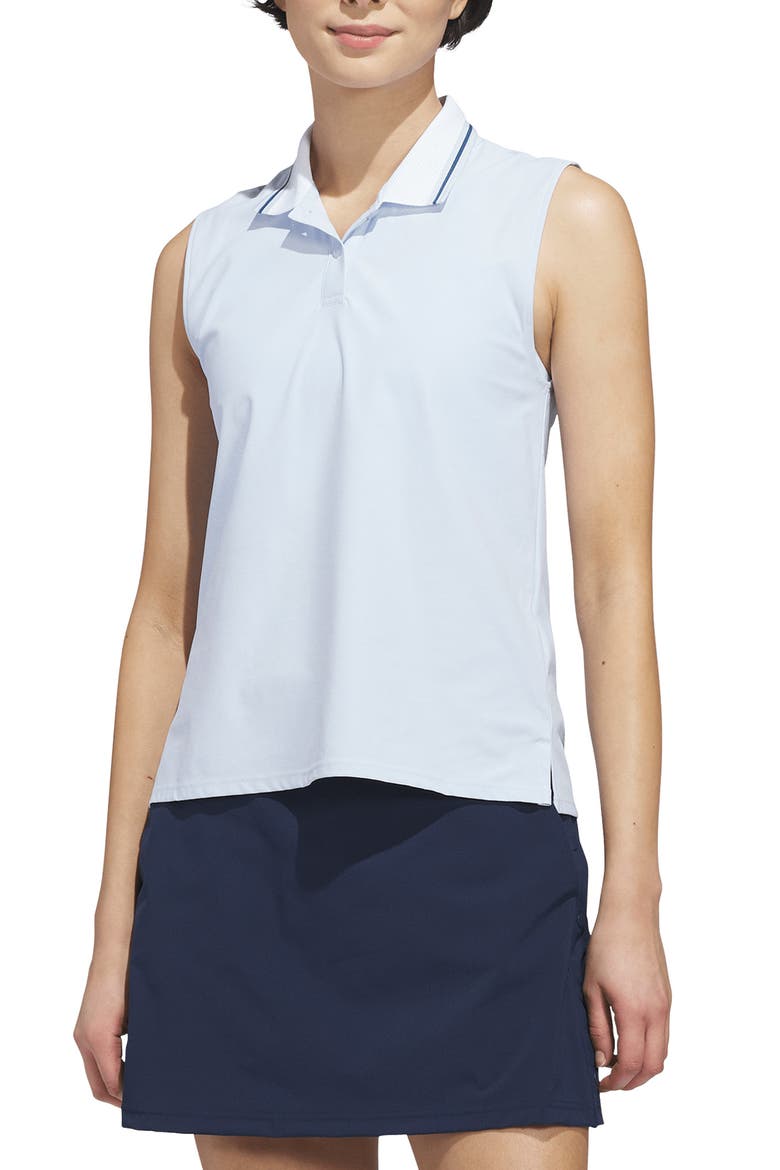 Performance Sleeveless Polo, Main, color, CRYSTAL SKY