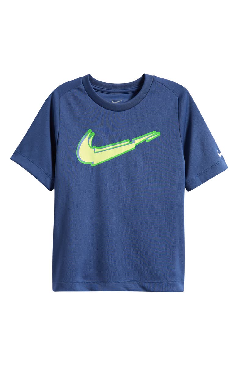 Nike Kids' Bold Moves Dri-FIT Performance T-Shirt, Main, color, Mystic Navy