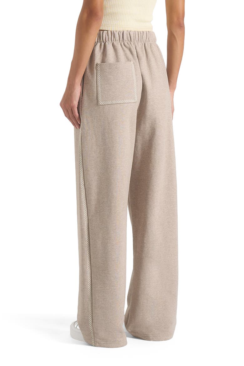 Morgan Unisex Whipstitch Wide Leg Jogger, Alternate, color, Taupe