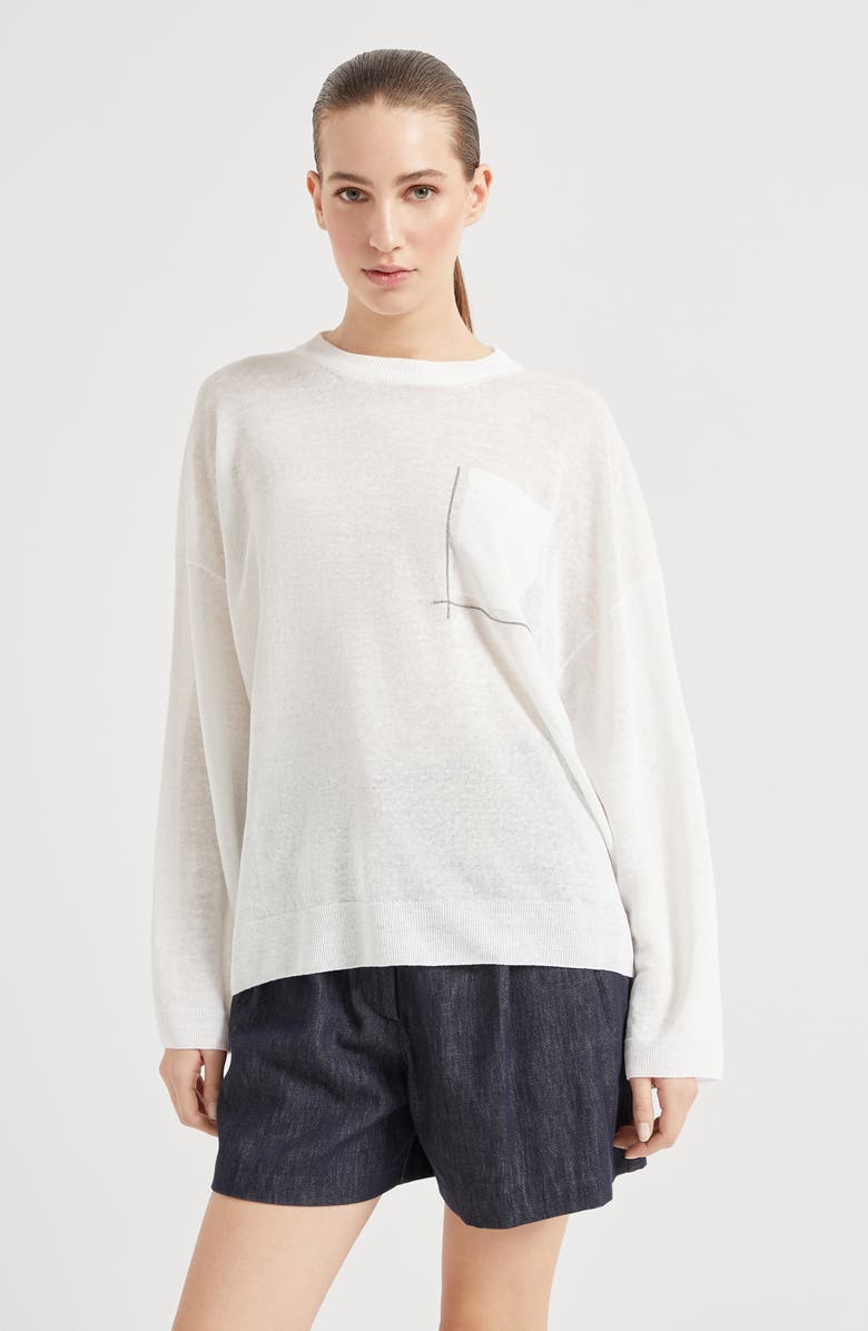 Brunello Cucinelli Sweater with monili, Alternate, color,
