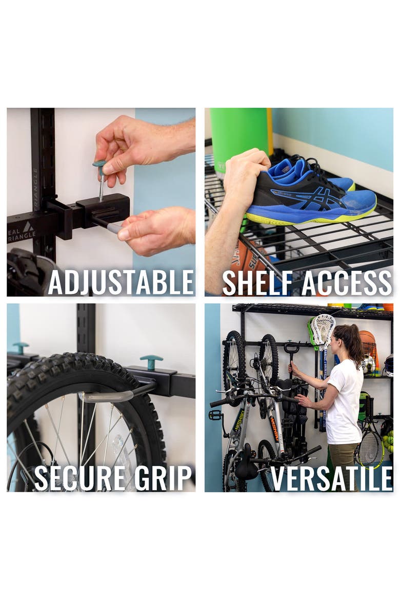 G-Sport Pro - Sports Equipment Wall Storage System - Holds 500 lbs, Alternate, color, Black
