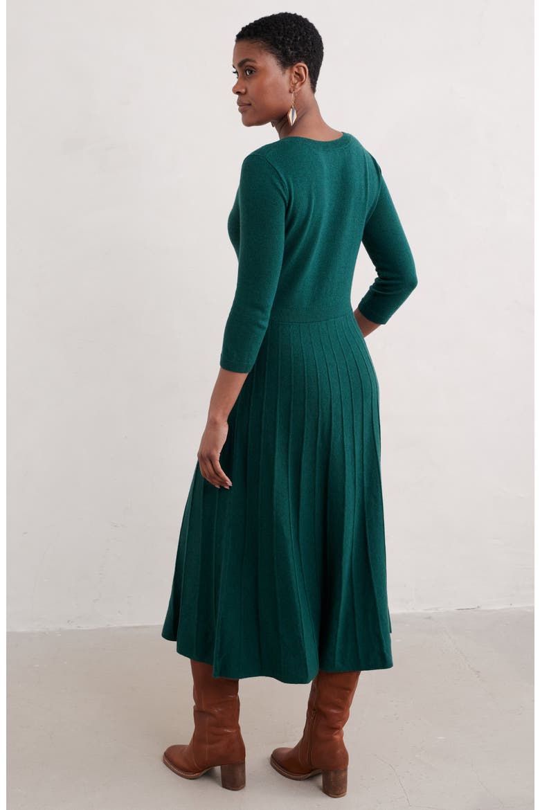 Folk Song Rib Midi Sweater Dress, Alternate, color, KNIT MELANGE LOCH