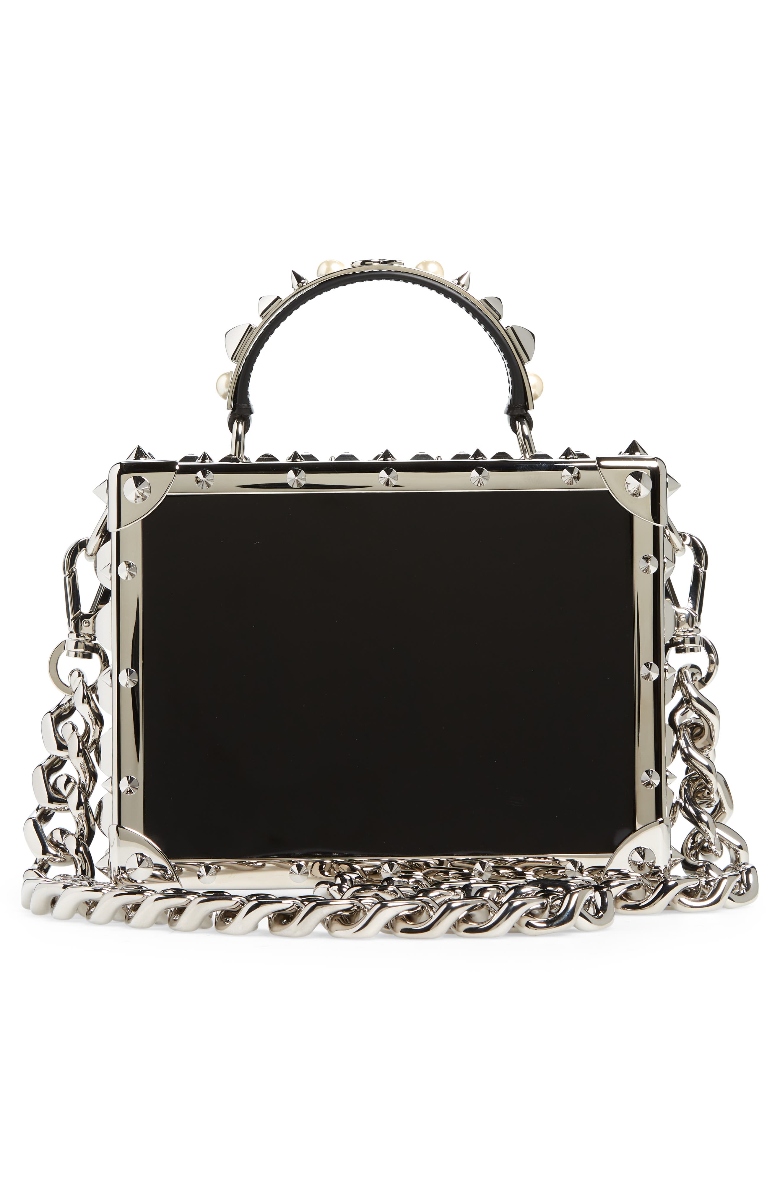 Dolce&Gabbana Dolce Box Top Handle Bag, Alternate, color, 