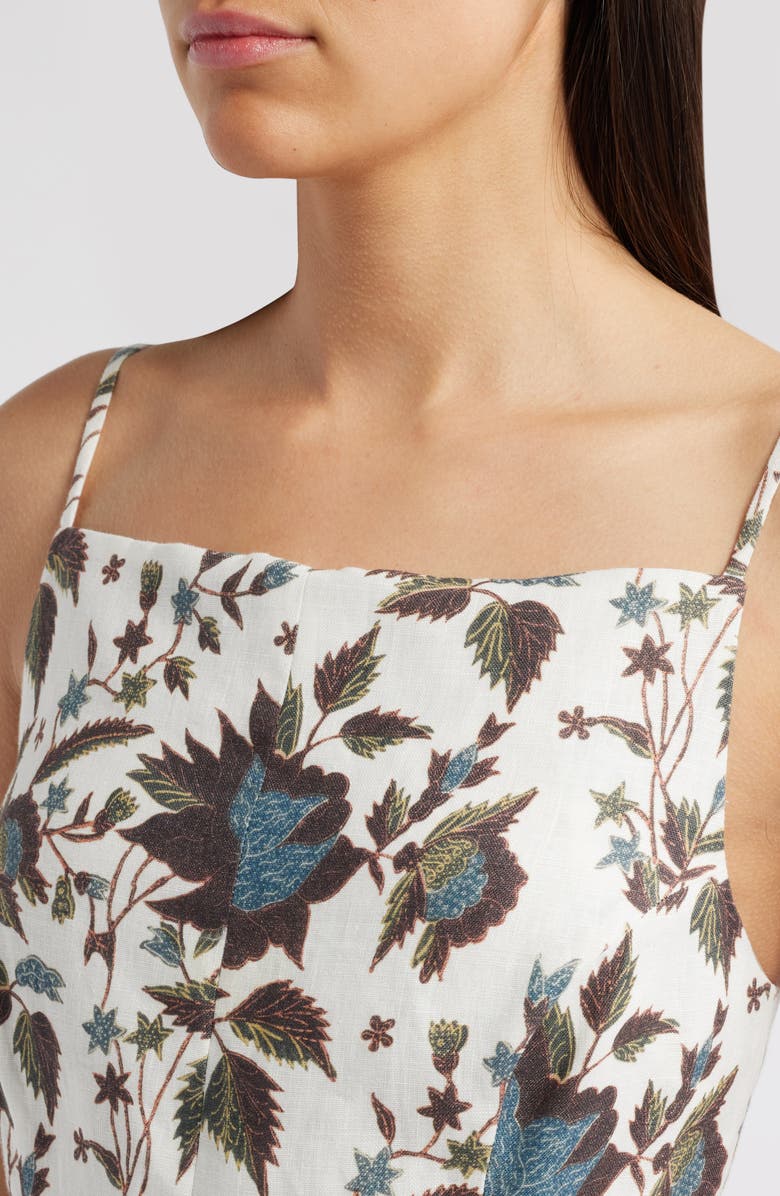 Faithfull the Brand Poet Linen Minidress, Alternate, color, Linnea