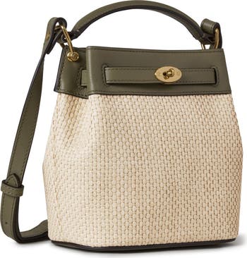 【関税込み】MULBERRY Islington' mini bucket bag Mulberry | Mini Islington Bucket | Linen Green Small Classic