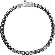 EFFY Men's Sterling Silver Box Chain Bracelet