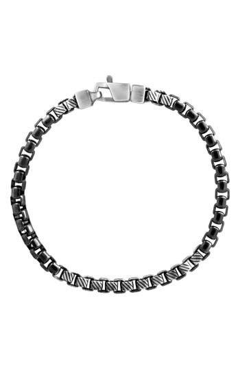 Effy Sterling Silver Box Chain Bracelet In Silver