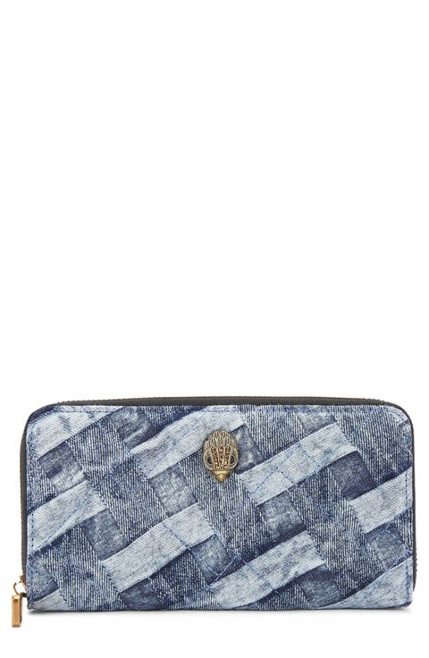 Kensington Denim Zip Around Wallet