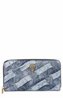 Kurt Geiger London Kensington Denim Zip Around Wallet