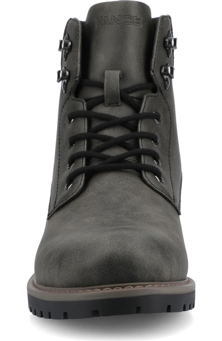 VANCE CO Rogue Lace-Up Boot, Alternate, color, Charcoal