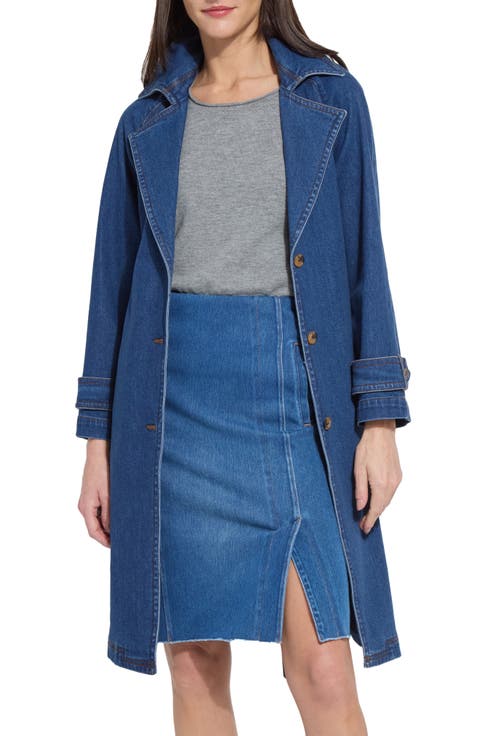 Paris Denim Trench Coat