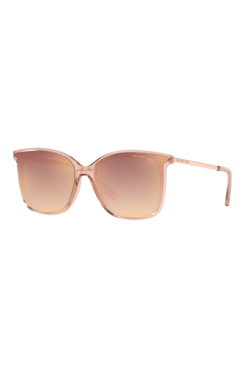 61mm Square Sunglasses, Alternate, color, BROWN